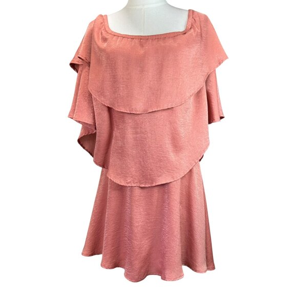 Show Me Your Mumu Copper Ruffle Romper Size Small